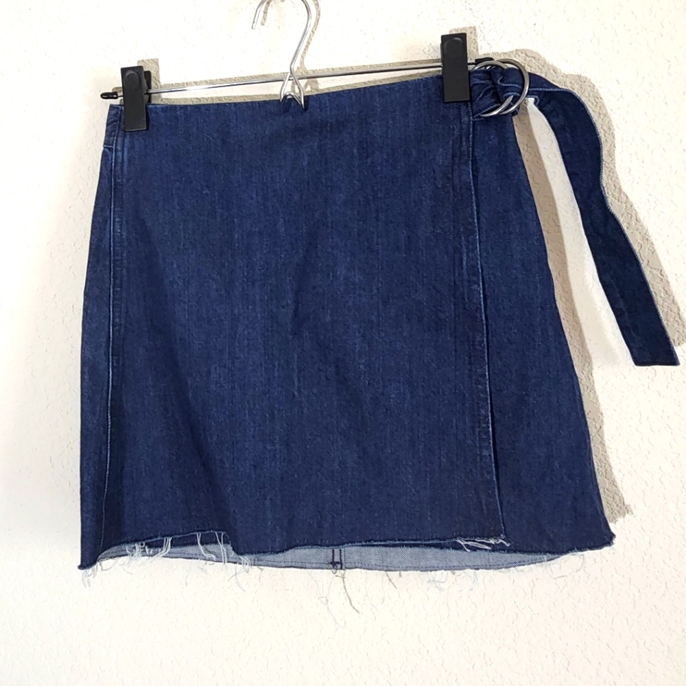 Madewel Denim Mini  skirt Cotton New With Tag size 0‎